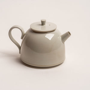 Ceramic Teapot In Natural Light Clay Glaze