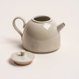 Strong Steady And Clean Pouring Spout On Natural Clay Glazed Teapot