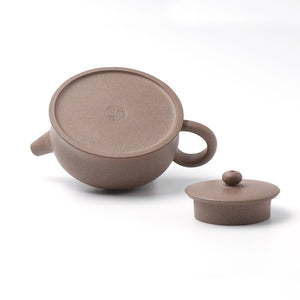 Duan Ni Clay Cool Mushroom Tone Authentic Zisha Yixing Teapot Bottom View