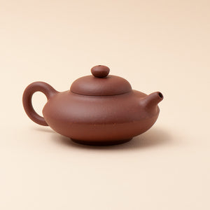 Teapot Yixing Purple Clay In Warm Chocolate Brown 